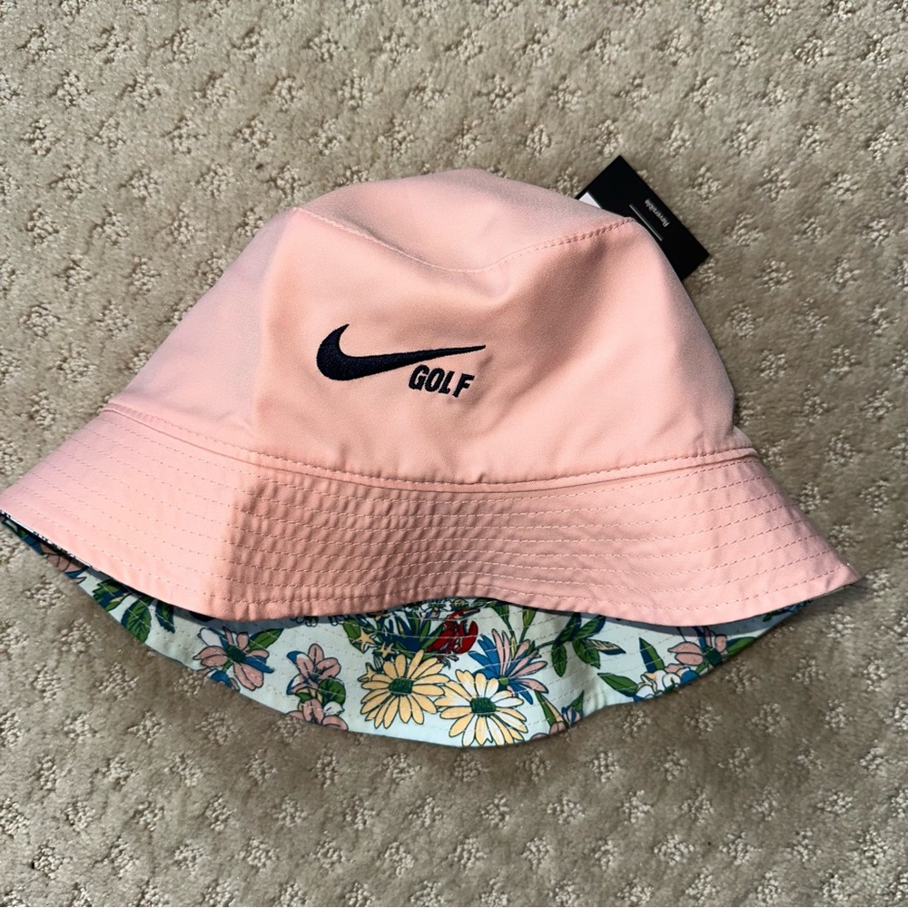 Nike Dri-FIT Reversible Golf Bucket Hat Arctic Orange/ Floral DH1638-800 M/L